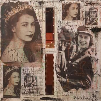 Collages titulada "Just Lilibeth" por Isabelle Blondel, Obra de arte original, Collages