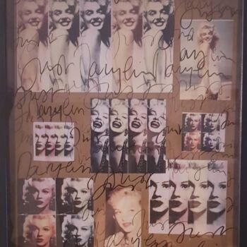 Collages titled "Just Marylin" by Isabelle Blondel, Original Artwork, Collages