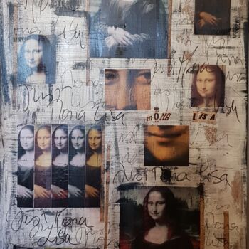 Collages titled "Just ...Mona Lisa" by Isabelle Blondel, Original Artwork, Collages
