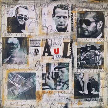 Collages intitolato "Just Paul" da Isabelle Blondel, Opera d'arte originale, Collages