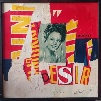 「DÉSIR」というタイトルのコラージュ Isabelle Blondelによって, オリジナルのアートワーク, コラージュ