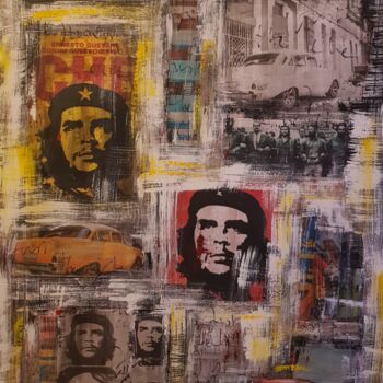 Collages getiteld "JUST THE CHE" door Isabelle Blondel, Origineel Kunstwerk, Collages