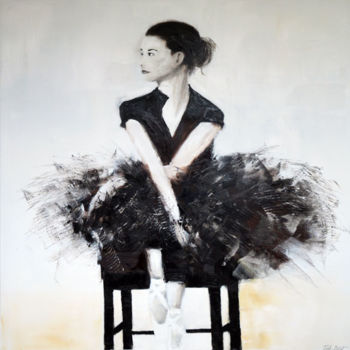 Картина под названием "always wear your in…" - Isabelle Bossuyt, Подлинное произведение искусства, Масло