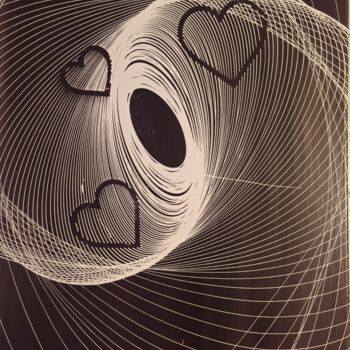Peinture intitulée "Coeur" par Isabelle Breteau (Zabougne), Œuvre d'art originale, Acrylique