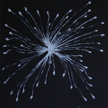 Peinture intitulée "Filaments" par Isabelle C. Bruggimann, Œuvre d'art originale, Acrylique