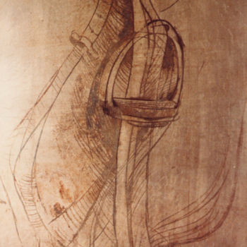 Peinture intitulée "L'ETRIER D'OR" par Isabelle Delamarre, Œuvre d'art originale, Huile