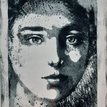 Printmaking titled "Ici et ailleurs." by Isabelle Desaulty, Original Artwork, Etching