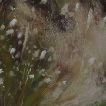 Pittura intitolato "Fleurs de dune" da Isabelle Douzamy, Opera d'arte originale, Pastello