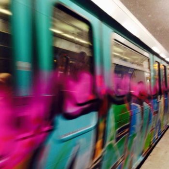 Fotografía titulada "Metro parisien" por Isabelle Druleve, Obra de arte original