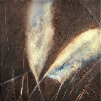 Pintura titulada "plumeaux" por Isabelle Frossard Corthay, Obra de arte original, Acrílico