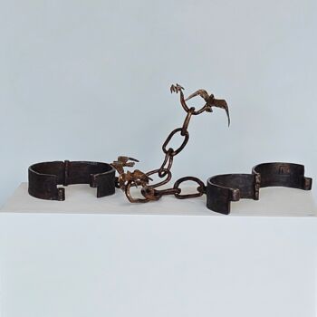 Sculpture intitulée "OSE" par Isabelle Frossard Corthay, Œuvre d'art originale, Bronze