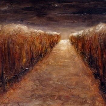 Malerei mit dem Titel "Passage" von Isabelle Frossard Corthay, Original-Kunstwerk, Öl