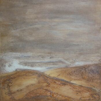 Malerei mit dem Titel "Caresse du temps" von Isabelle Frossard Corthay, Original-Kunstwerk, Öl Auf Keilrahmen aus Holz monti…