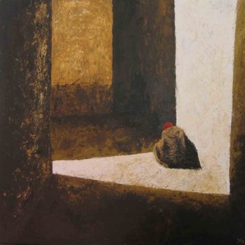 Pittura intitolato "Méditation" da Isabelle Gourcerol, Opera d'arte originale, Olio