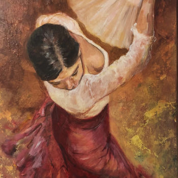 Pintura intitulada "Alejandra por Guaji…" por Isabelle Jacq (Gamboena), Obras de arte originais, Acrílico