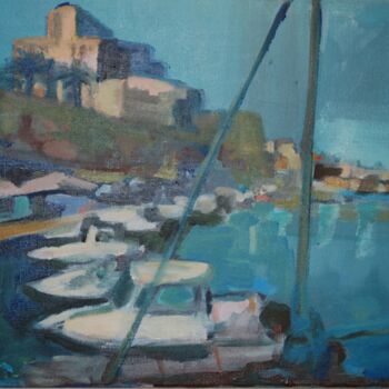 Painting titled "Port de Ciutadella" by Isabelle Klipfel, Original Artwork