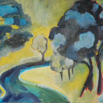 Painting titled "La Provence" by Isabelle Klipfel, Original Artwork