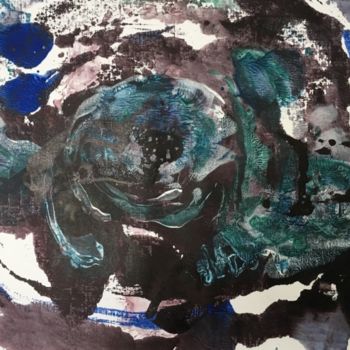 Отпечатки и Гравюры под названием "Fleurs de mer" - Isabelle Langlois, Подлинное произведение искусства, Монотип