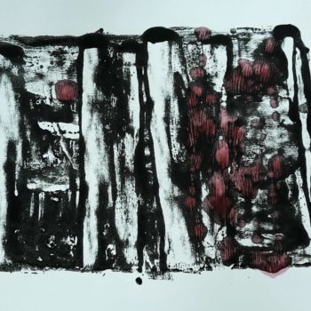 Отпечатки и Гравюры под названием "Les raisins de la c…" - Isabelle Langlois, Подлинное произведение искусства, Монотип