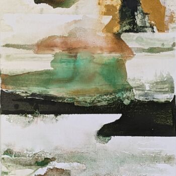 Painting titled "Alga" by Isabelle Langlois, Original Artwork, Acrylic