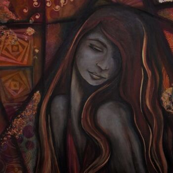 Painting titled "Lilith 2" by Isabelle Le Pors, Original Artwork, Acrylic