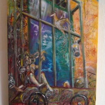 Painting titled "" Nous n'avons fait…" by Isabelle Leroux, Original Artwork, Oil