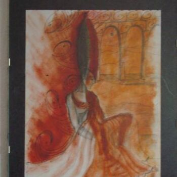 Peinture intitulée "La sentinelle" par Isabelle Leroux, Œuvre d'art originale, Huile