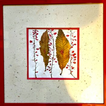 Peinture intitulée "L'automne" par Isabelle Mahaut, Œuvre d'art originale, Aquarelle Monté sur Carton