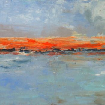 Malerei mit dem Titel "Sunset" von Isabelle Nativelle, Original-Kunstwerk, Acryl
