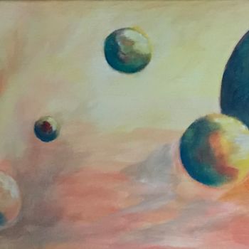 Malerei mit dem Titel "Univers 3" von Isabelle Ny, Original-Kunstwerk, Acryl Auf artwork_cat. montiert