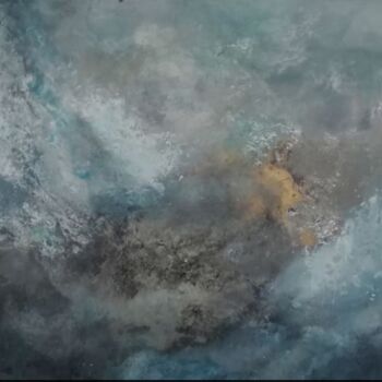 Painting titled "turbulences" by Isabelle Petit, Original Artwork, Acrylic