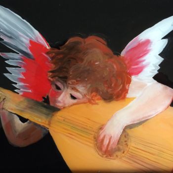 Schilderij getiteld "angeauluth.jpg" door Lisa, Origineel Kunstwerk, Olie