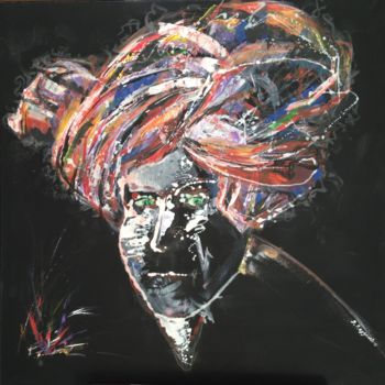 Pintura titulada "femme au turban" por Isabelle Reygaerts, Obra de arte original