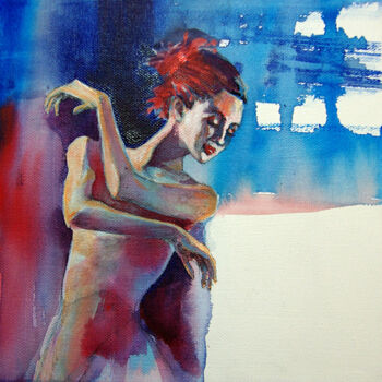 Painting titled "danse 2" by Isabelle Seruch Capouillez, Original Artwork, Acrylic