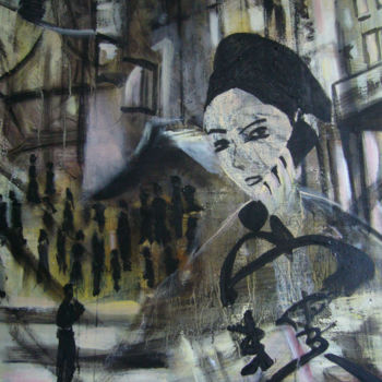 Pittura intitolato "Shanghai" da Isabelle Verdenne, Opera d'arte originale, Olio