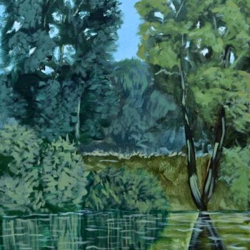 Peinture intitulée "Le Loir" par Isabelle Vojinović, Œuvre d'art originale, Huile
