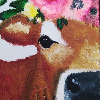 Painting titled "Vaca" by Isabelle Wickihalder, Original Artwork, Acrylic