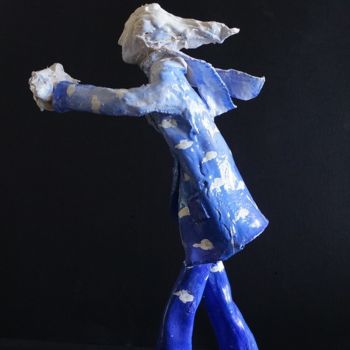 Sculpture intitulée "Série fille du vent…" par Isabelle Zwang, Œuvre d'art originale, Céramique
