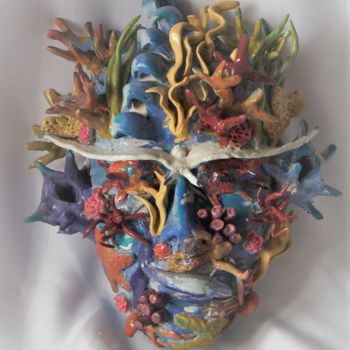 Sculpture titled "L'eau" by Isabelle Zwang, Original Artwork, Ceramics