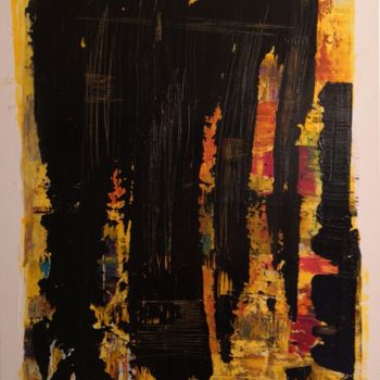 Painting titled "Hommage" by Isabelle Boudes, Original Artwork, Acrylic