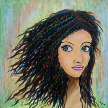 Painting titled "Lina.jpg" by Isalyne, Original Artwork, Acrylic