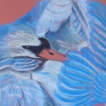 Drawing titled "Cygne" by Isabelle Dumorel, Original Artwork