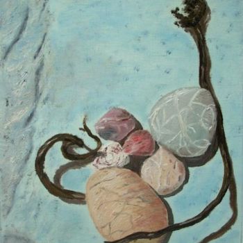 Peinture intitulée "Galets à l'huile" par Isabelle Dumorel, Œuvre d'art originale