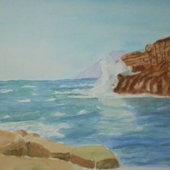 Peinture intitulée "Corsica" par Isabelle Dumorel, Œuvre d'art originale