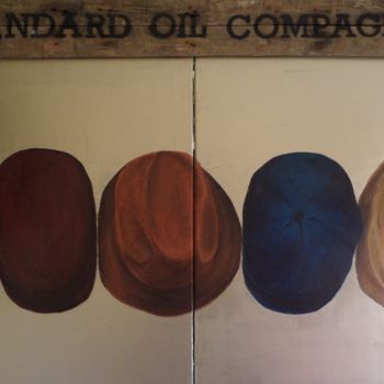 Schilderij getiteld "Standard Oil Compag…" door Isabelle Gaudefroy Nit, Origineel Kunstwerk, Acryl