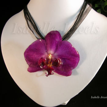 Artcraft titled "fiore orchidea rosa…" by I Fiori Di Isabelle Jewels, La Natura Ne, Original Artwork