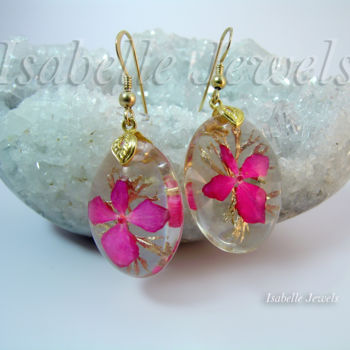 手工艺品 标题为“fiori ortensia rosa…” 由I Fiori Di Isabelle Jewels, La Natura Ne, 原创艺术品