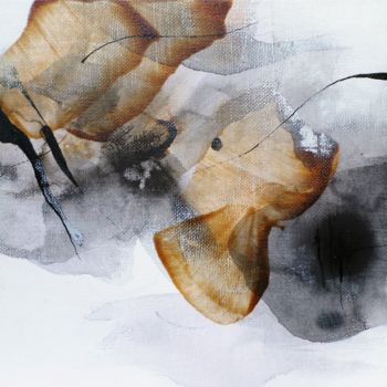 Schilderij getiteld "Quand le vent se lè…" door Isabelle Mignot, Origineel Kunstwerk, Anders