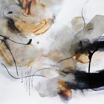 Pintura intitulada "Quand le vent se lè…" por Isabelle Mignot, Obras de arte originais, Outro