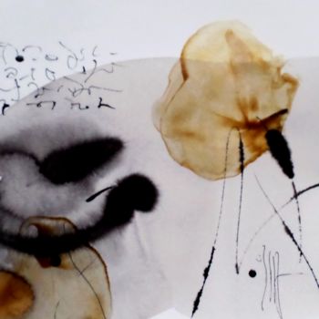 Peinture intitulée "Sous l'effet d'un m…" par Isabelle Mignot, Œuvre d'art originale, Encre